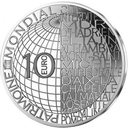 10 Euro 2020 - Mont saint michel - Unesco - argent BE 2