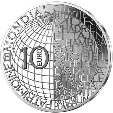 10 Euro 2020 - Mont saint michel - Unesco - argent BE