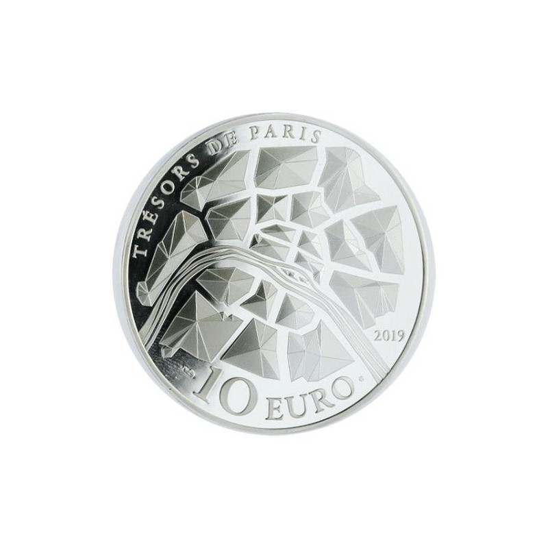 10 Euro 2019 - Tour Eiffel - Trésors de Paris - argent BE