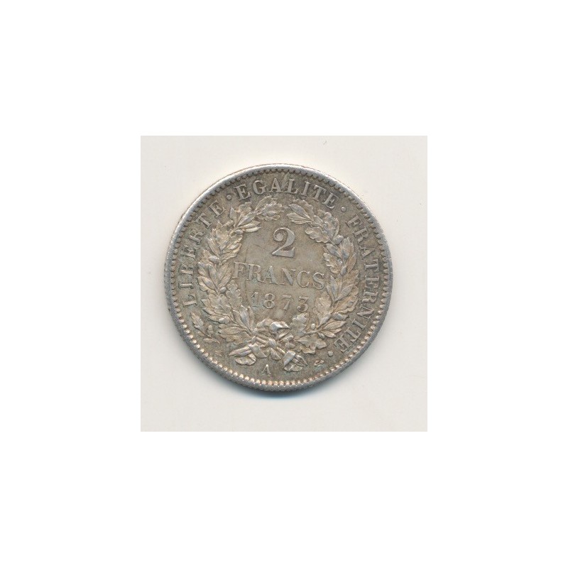 Cérès - 2 Francs - 1873 A Paris - avec légende