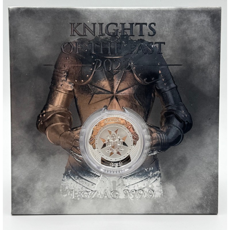 Malte - 5 Euro 2022 - Knights of the past - argent 1 once