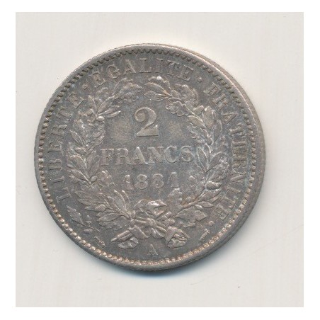 Cérès - 2 Francs - 1881 A Paris - avec légende