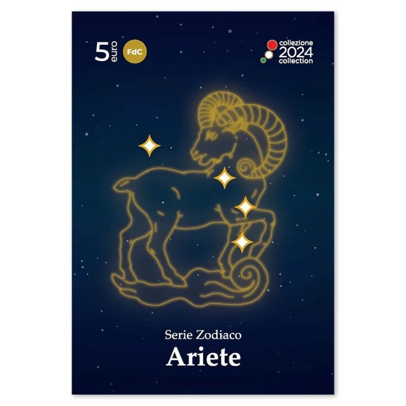 Italie - 5 Euro 2024 - Bélier - Série zodiaque