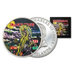 Cook Islands - 5 Dollars 2024 - Iron Maiden Killers - argent 1 once 2