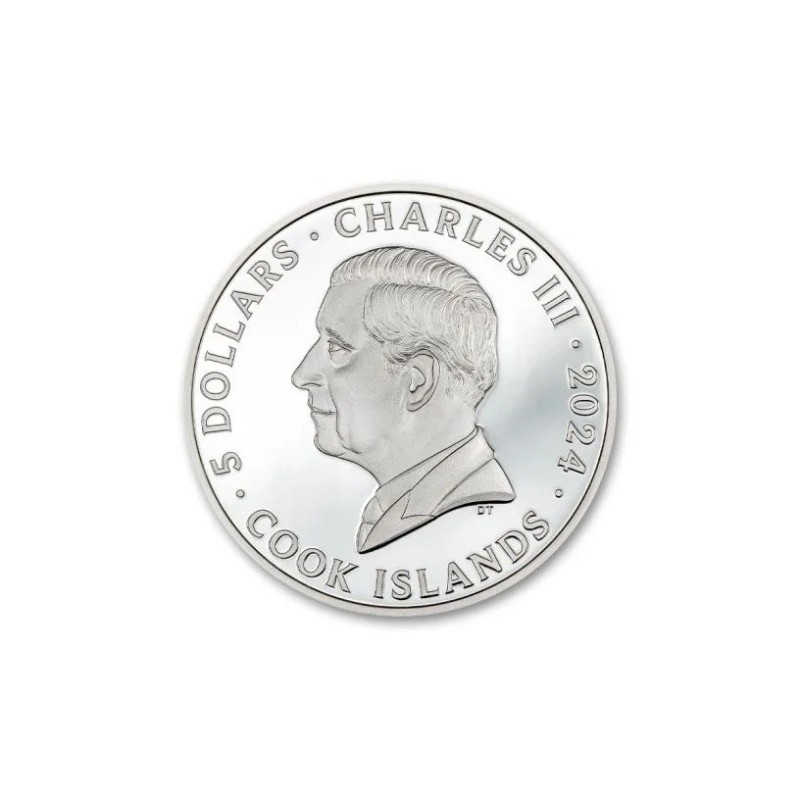 Cook Islands - 5 Dollars 2024 - Iron Maiden Killers - argent 1 once