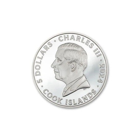 Cook Islands - 5 Dollars 2024 - Iron Maiden Killers - argent 1 once