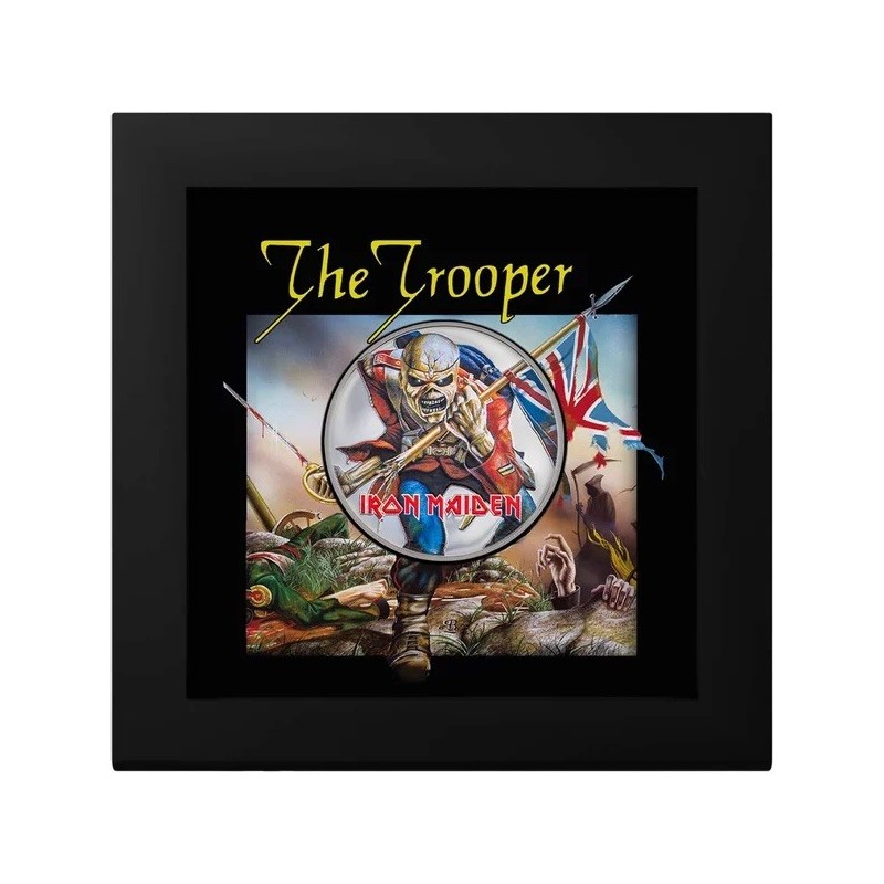 Cook Islands - 5 Dollars 2023 - Iron Maiden - The Trooper - argent 1 once