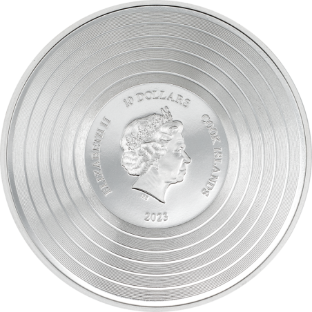 Cook Islands - 10 Dollars 2023 - Iron Maiden - Piece of mind - argent 2 once