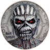 Cook Islands - 10 Dollars 2024 - Iron Maiden - The book of souls - argent 2 once