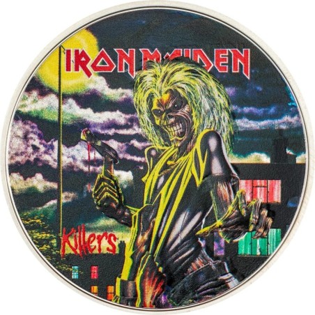 Cook Islands - 5 Dollars 2024 - Iron Maiden Killers - argent 1 once