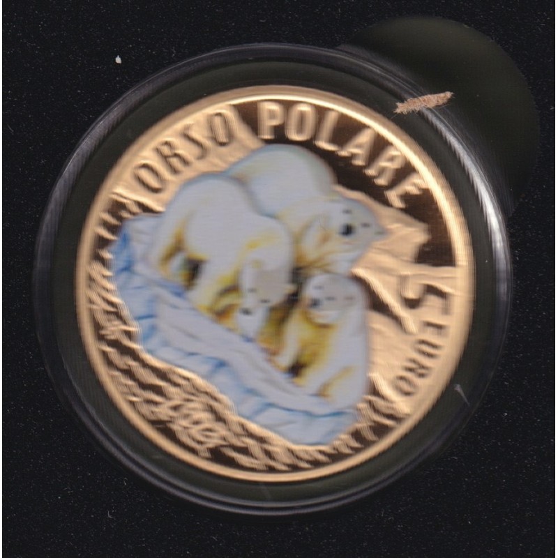 Italie - 5 x 5 Euro - Série Animaux en voie de disparition - 2020 à 2024 - Coffret complet