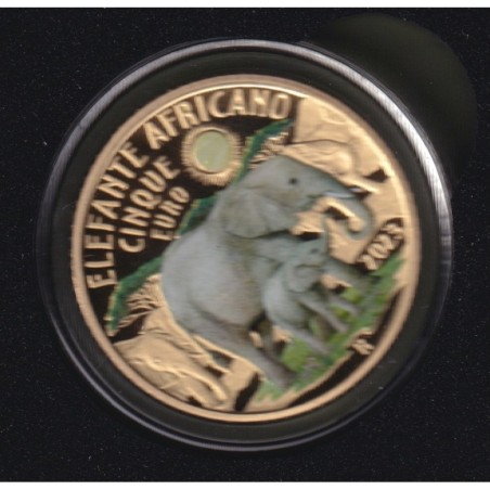 Italie - 5 x 5 Euro - Série Animaux en voie de disparition - 2020 à 2024 - Coffret complet
