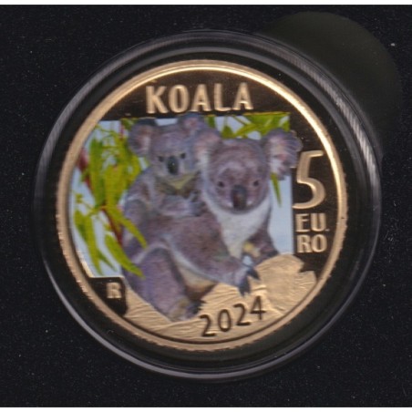Italie - 5 x 5 Euro - Série Animaux en voie de disparition - 2020 à 2024 - Coffret complet
