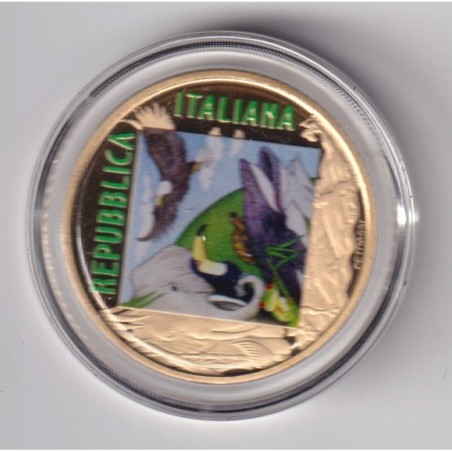 Italie - 5 x 5 Euro - Série Animaux en voie de disparition - 2020 à 2024 - Coffret complet