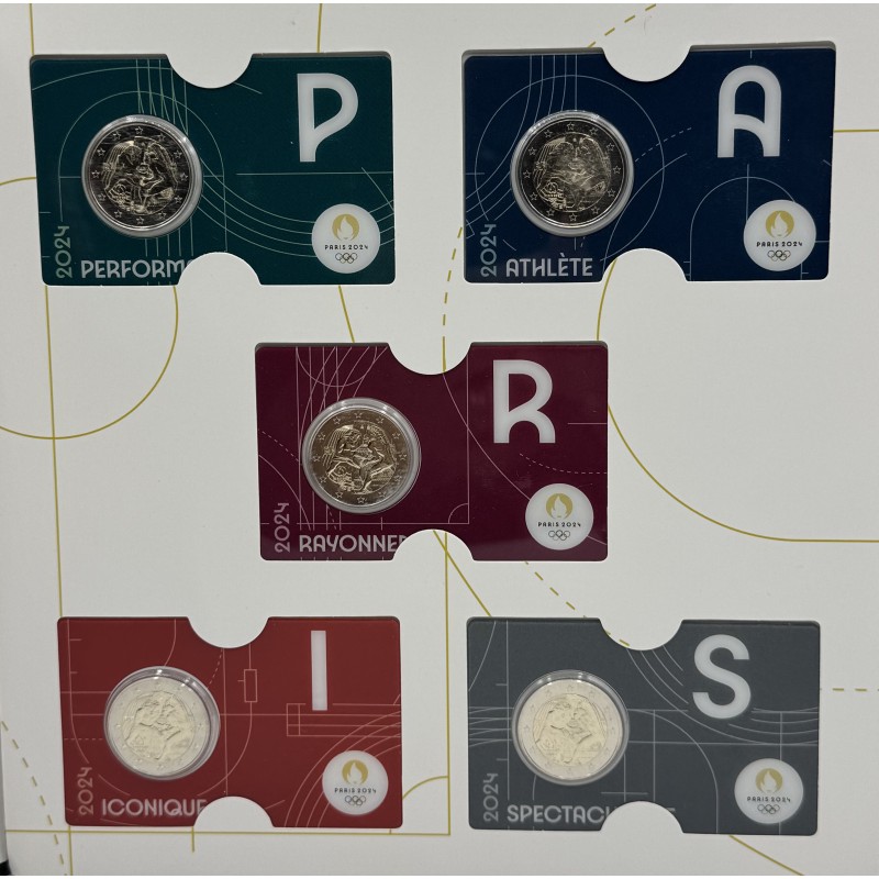 Album 20 x 2 euros France Jeux Olympiques Coincard : 2021 - 2024