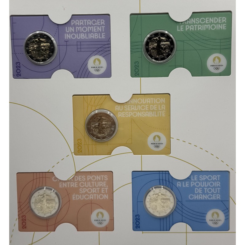 Album 20 x 2 euros France Jeux Olympiques Coincard : 2021 - 2024