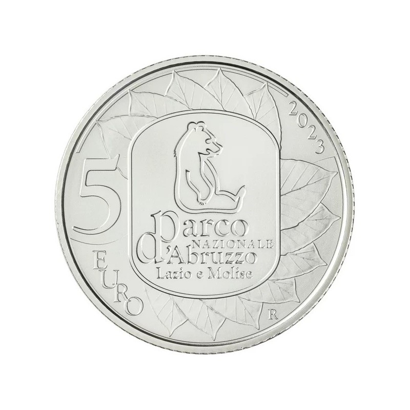 Italie - 5 Euro 2023 - Parc national des abruzzes - argent