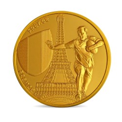 1/4 euro 2023 - Coupe du monde Rugby France 2023 - encart Monnaie de paris 2