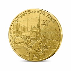1/4 euro 2025 - Notre dame de Paris Rives de seine - encart Monnaie de Paris 2