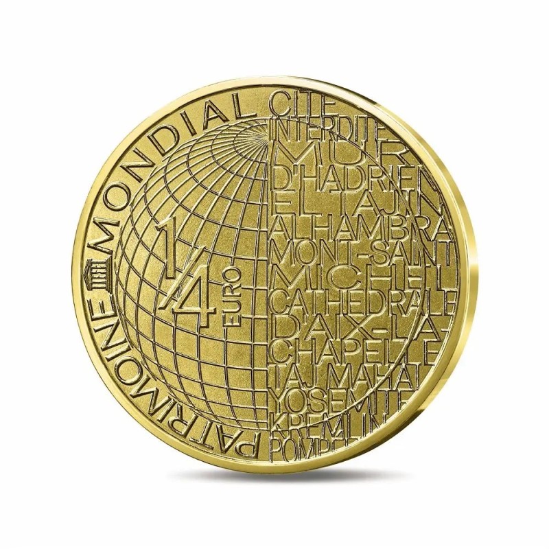 1/4 euro 2025 - Notre dame de Paris Rives de seine - encart Monnaie de Paris
