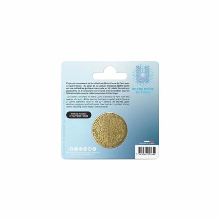 1/4 euro 2025 - Notre dame de Paris Rives de seine - encart Monnaie de Paris