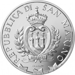 St Marin - 5 Euro 2019 - 50e anniversaire des premiers pas sur la lune - argent 2