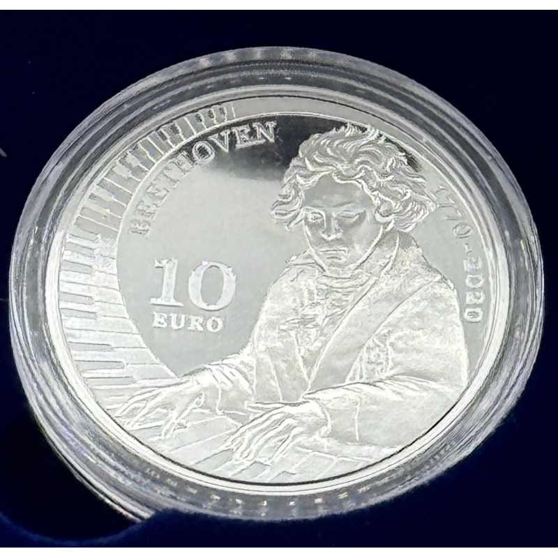 St Marin - 10 Euro 2020 - Beethoven - argent