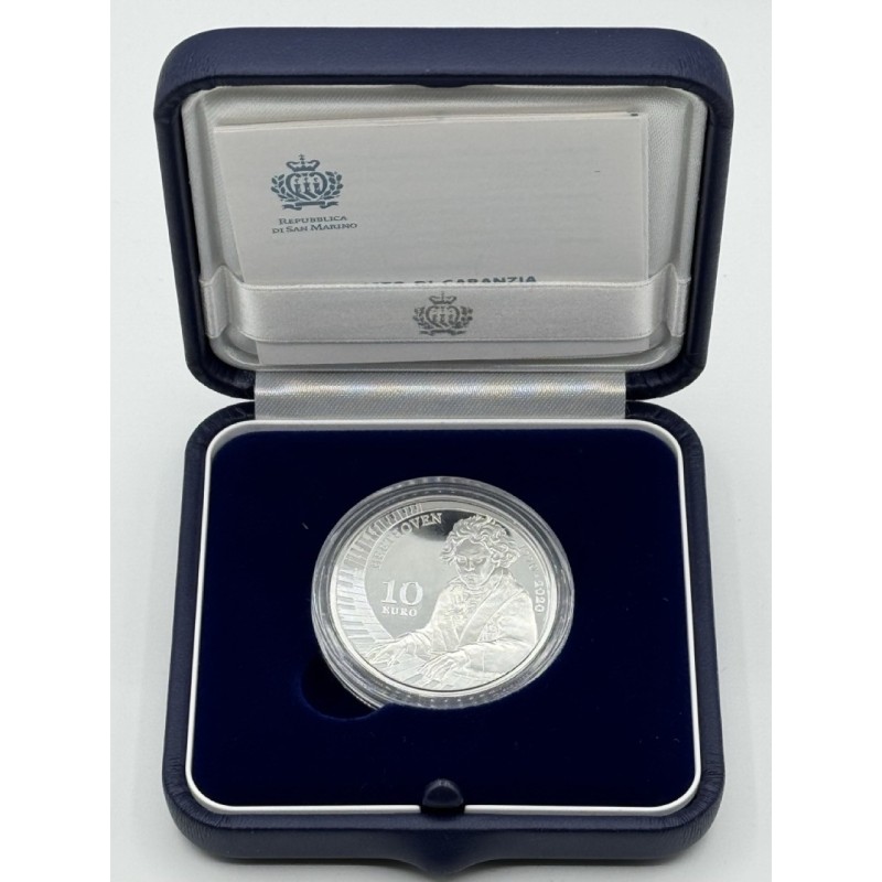 St Marin - 10 Euro 2020 - Beethoven - argent