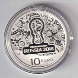 Italie - 10 Euro 2018 - Coupe du monde Football Russie 2018 - argent