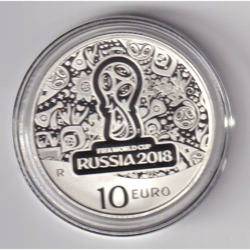 Italie - 10 Euro 2018 - Coupe du monde Football Russie 2018 - argent