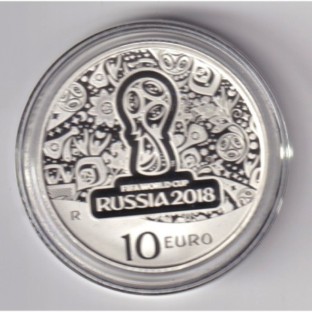 Italie - 10 Euro 2018 - Coupe du monde Football Russie 2018 - argent