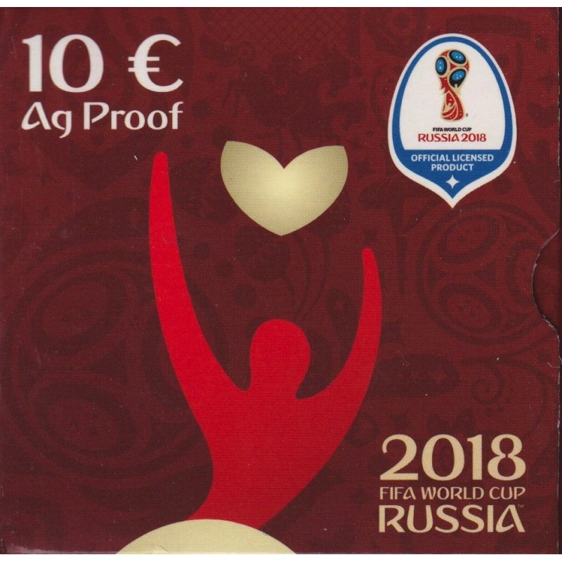 Italie - 10 Euro 2018 - Coupe du monde Football Russie 2018 - argent