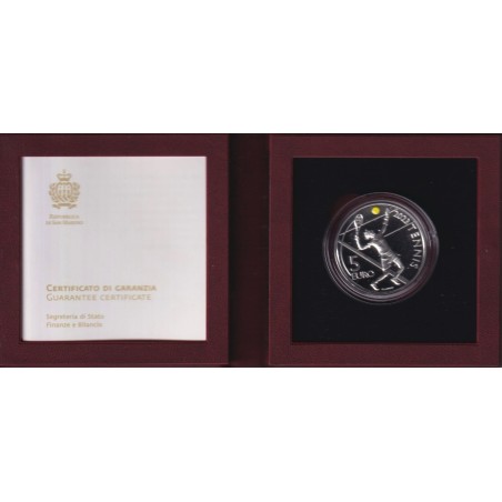 St Marin - 5 Euro 2023 - Tennis - argent