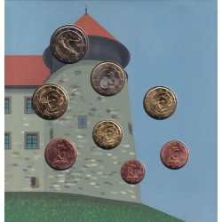Coffret BU Croatie 2025 - 1 Cent à 2 Euro 2