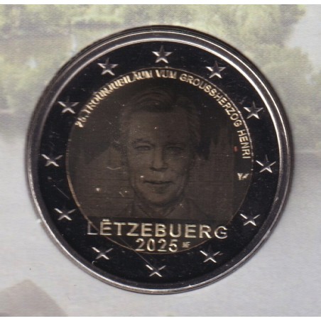 Coffret BU Luxembourg - 2025 - Coffret Moselle avec la 2€ commémorative holographique Grand duc Henri