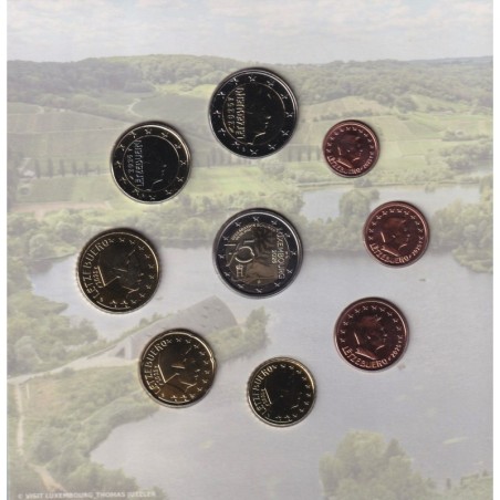 Coffret BU Luxembourg - 2025 - Coffret Moselle avec la 2€ commémorative holographique 75e anniversaire de la Déclaration Schuman