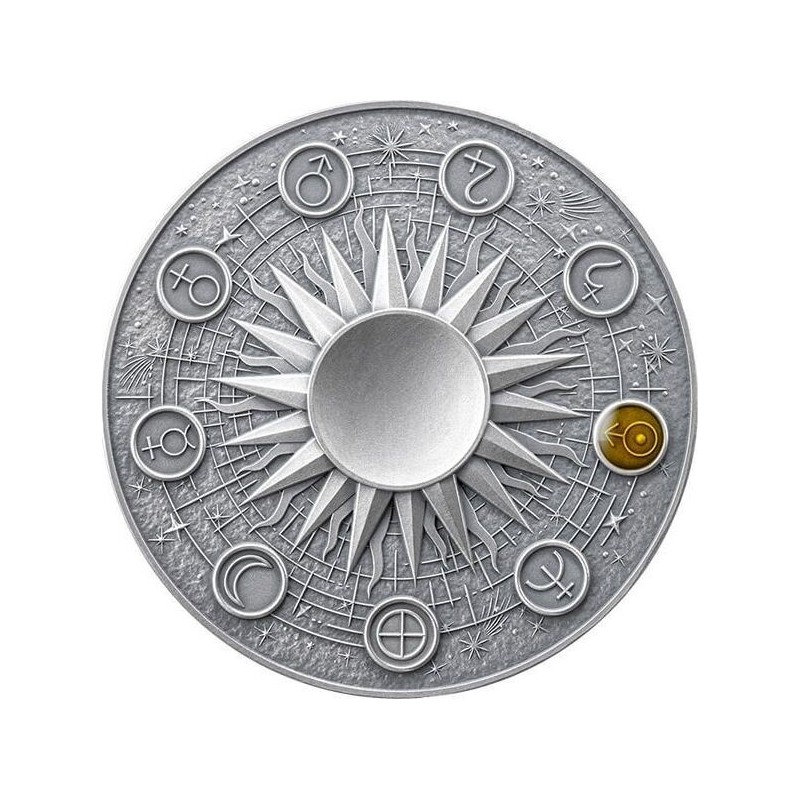 Ghana - 10 Cedis 2025 - Solar system Uranus - Charles III - 2 once argent