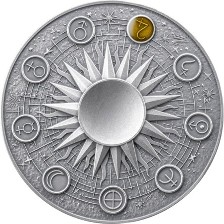 Ghana - 10 Cedis 2025 - Solar system Jupiter - Charles III - 2 once argent