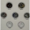 Autriche - Coffret Complet 7 pieces 10 Euro - Le langage des fleurs - argent
