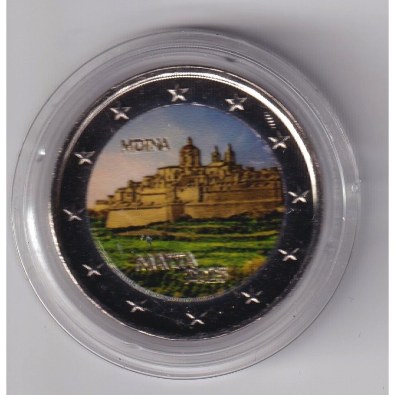 Malte - 2 Euro 2025 - Ville de Mdina - en couleur - Type N°1