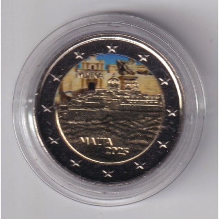 Malte - 2 Euro 2025 - Ville de Mdina - en couleur - Type N°2