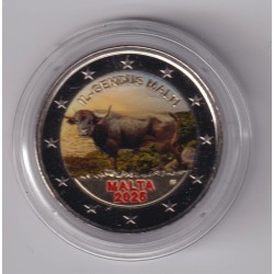 Malte - 2 Euro 2025 - Le boeuf Maltais - en couleur - Type N°1