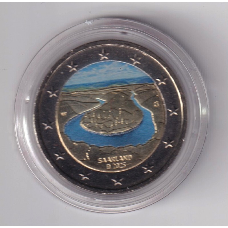  2€ Allemagne 2025 - Saarland – Méandre de la Sarre - en couleur - Type N°2
