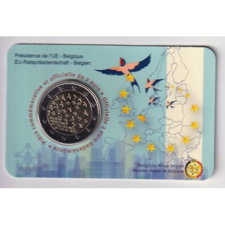 Coincard - 2 Euro Belgique 2024 - la Présidence du Conseil de l'UE - version Française