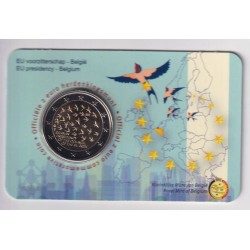 Coincard - 2 Euro Belgique 2024 - la Présidence du Conseil de l'UE - version Flamande