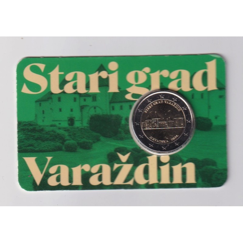 2€ Croatie 2024 - ville de Varaždin et sa forteresse - coincard BU