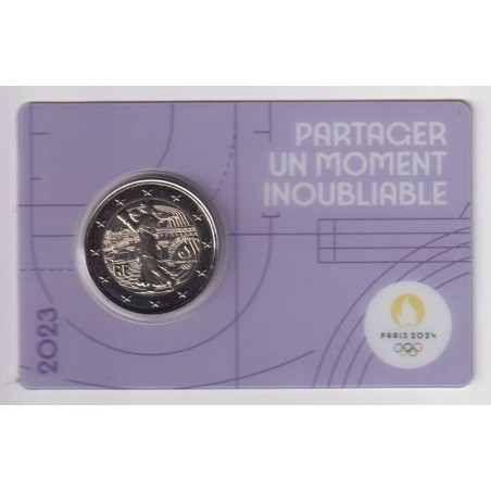 2 Euro 2023 - JO Paris 2024 - coincard violet 