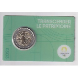2 Euro 2023 - JO Paris 2024 - coincard verte