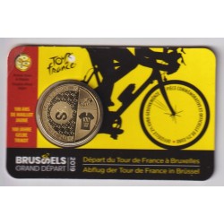 Belgique - 2,5 Euro 2019 - 100 an maillot jaune - Tour de France - Grand Départ de bruxelles - coincard BU