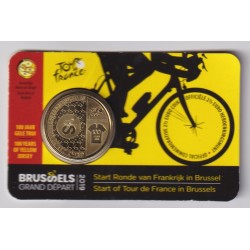 Belgique - 2,5 Euro 2019 - 100 an maillot jaune - Tour de France - Grand Départ de bruxelles - coincard BU version flamande